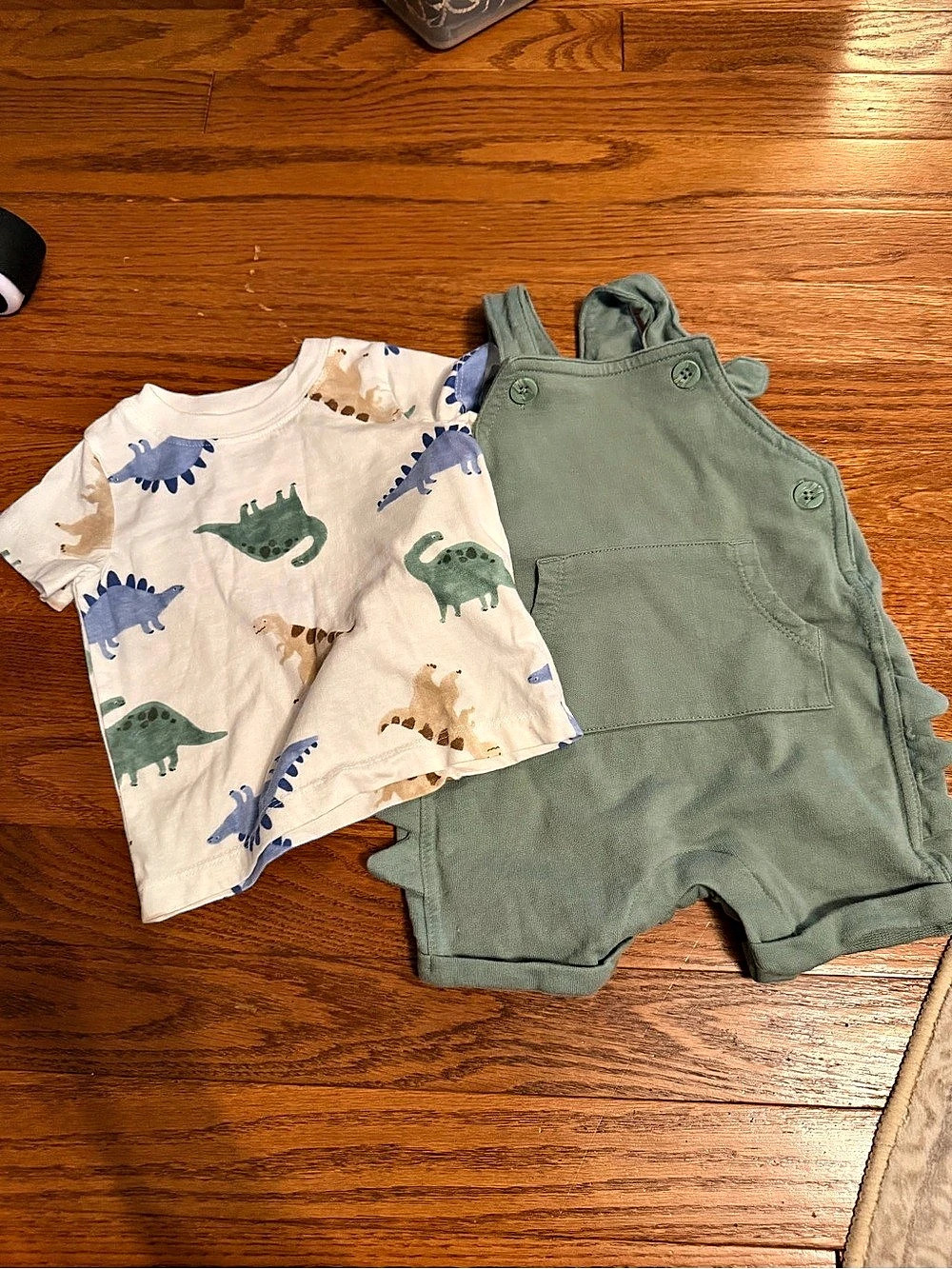 Baby Dinosaur Shirt & Romper Set Like New